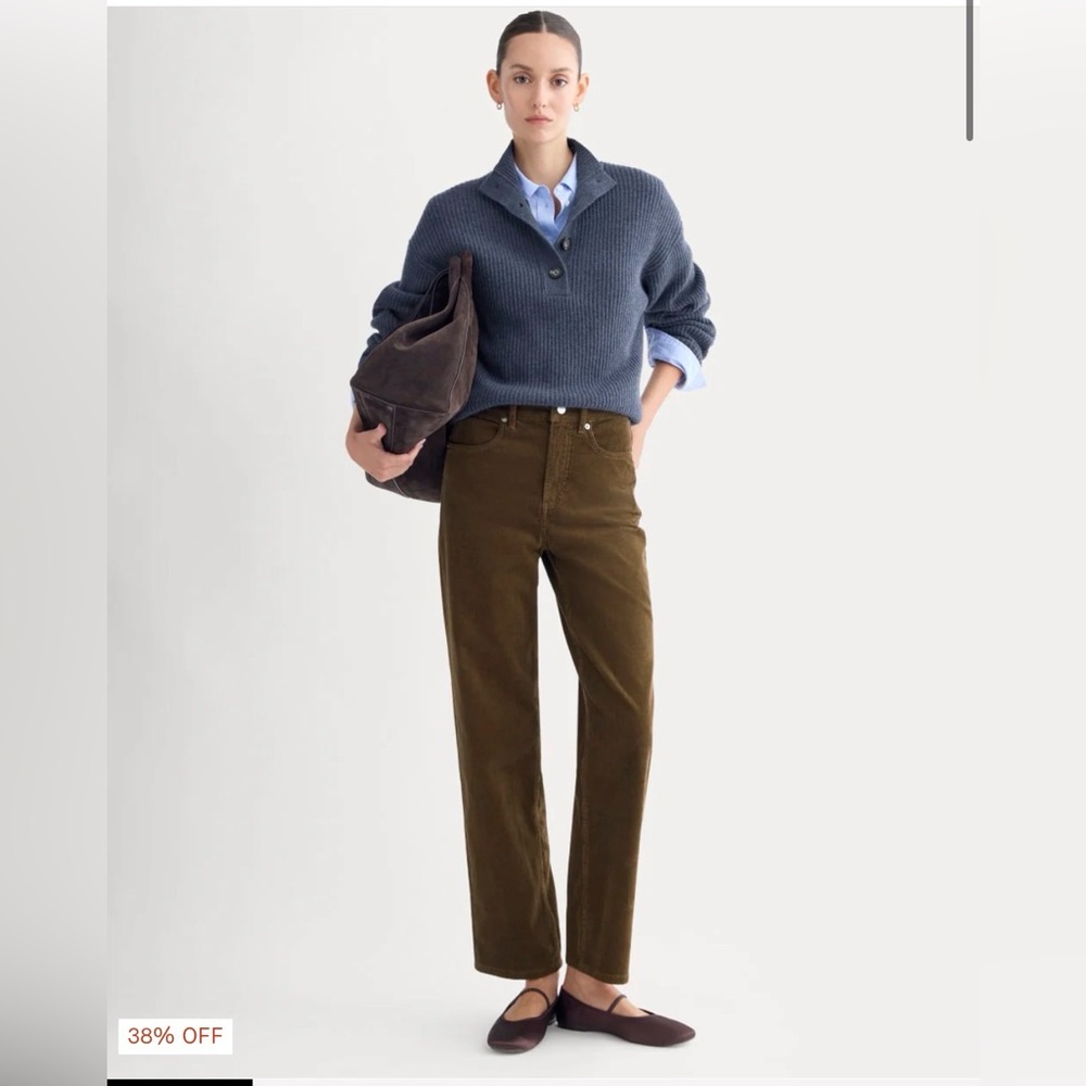 Everlan me Way high black corduroy pants